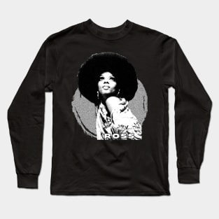 Diana Ross \ Vintage Black White Long Sleeve T-Shirt